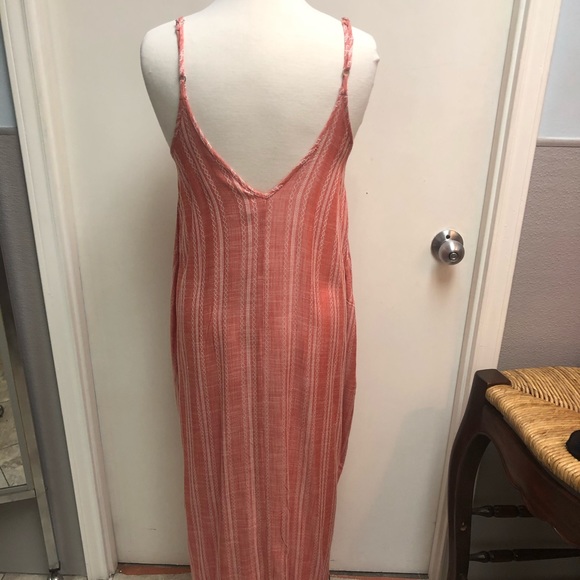 Elan coral stripe maxi dress - Picture 2 of 3